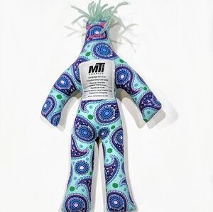 DAMMIT! DOLL Stress Relief Turquoise Blue MTI America Healthcare Paisley Design